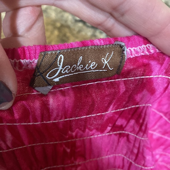 Jackie K 80’s Polynesian Hawaiian Dress size M/L - Picture 10 of 11